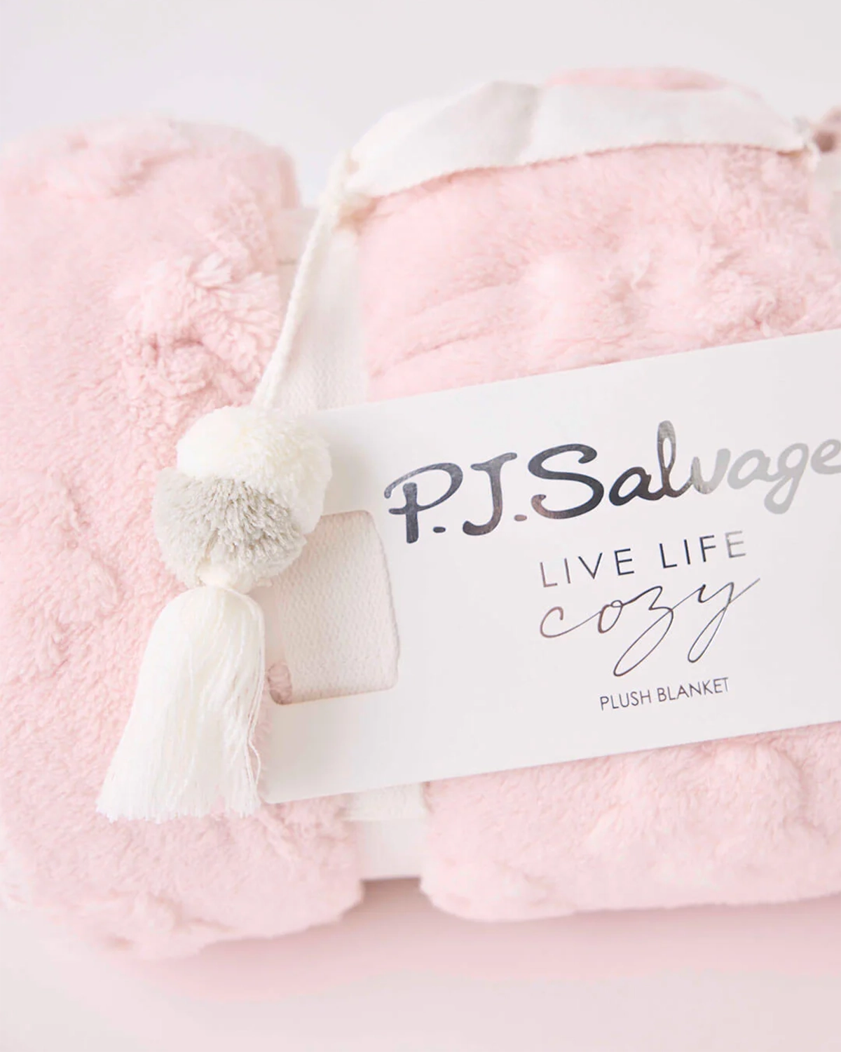 PJ Salvage Lets Get Cozy Blanket in Pink