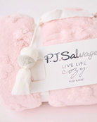 PJ Salvage Lets Get Cozy Blanket in Pink