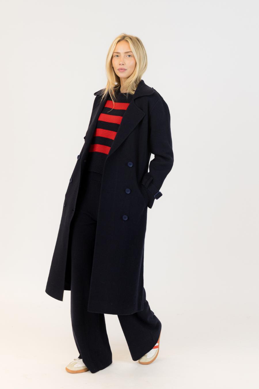 navy peacoat