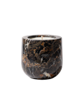 Contenant à bougie en marbre Portoro