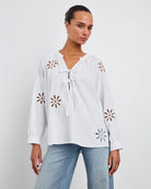 Rails Brielle White Eyelet Top 