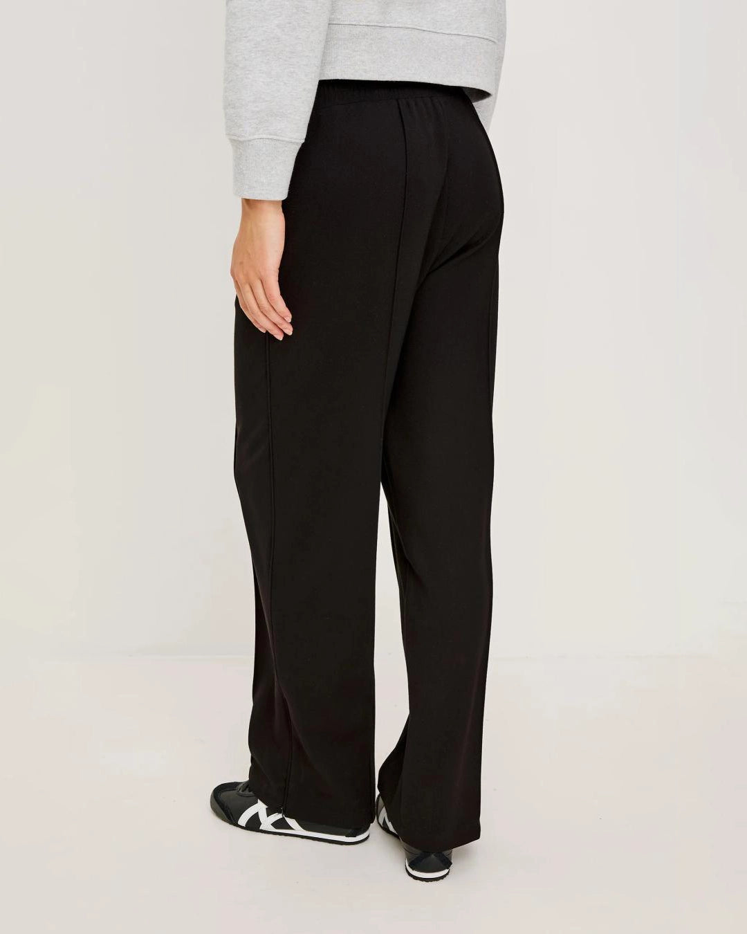 a pair of pleated black elasticated pants by Rails