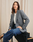 Rails Jac Blazer in Black Lapiz Houndstooth