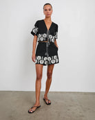 Rails Pari Top Black Ivory Palm Trees