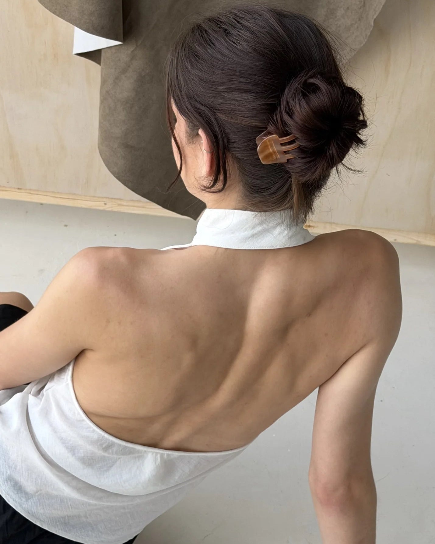 brown claw clip