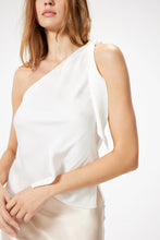 Load image into Gallery viewer, Leigh One Shoulder Top in White
