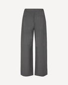 a pair of grey high-waisted Saroko pants by Samsøe Samsøe