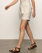 Tailored Caravan Cuffed Shorts by Sanctuary in beige