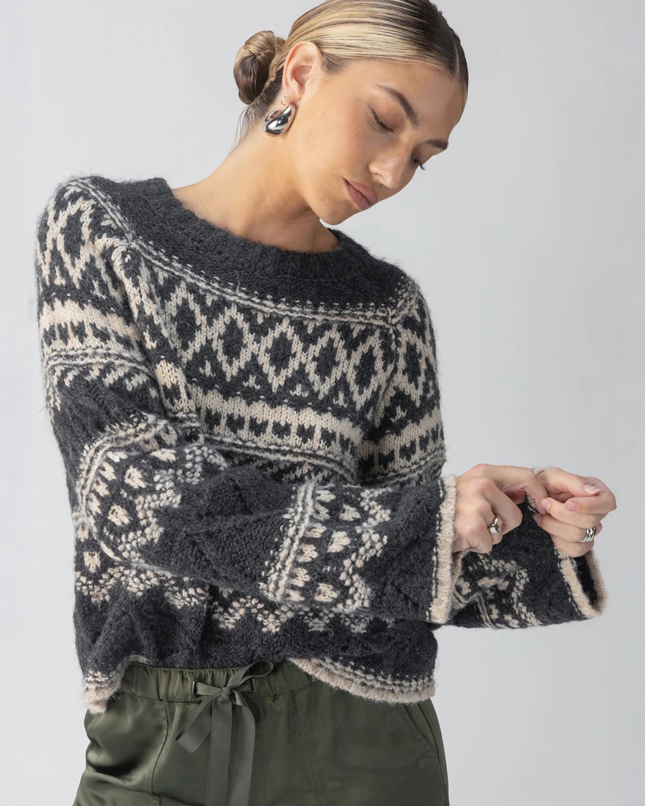 Sanctuary Fairisle Crew Neck Sweater 