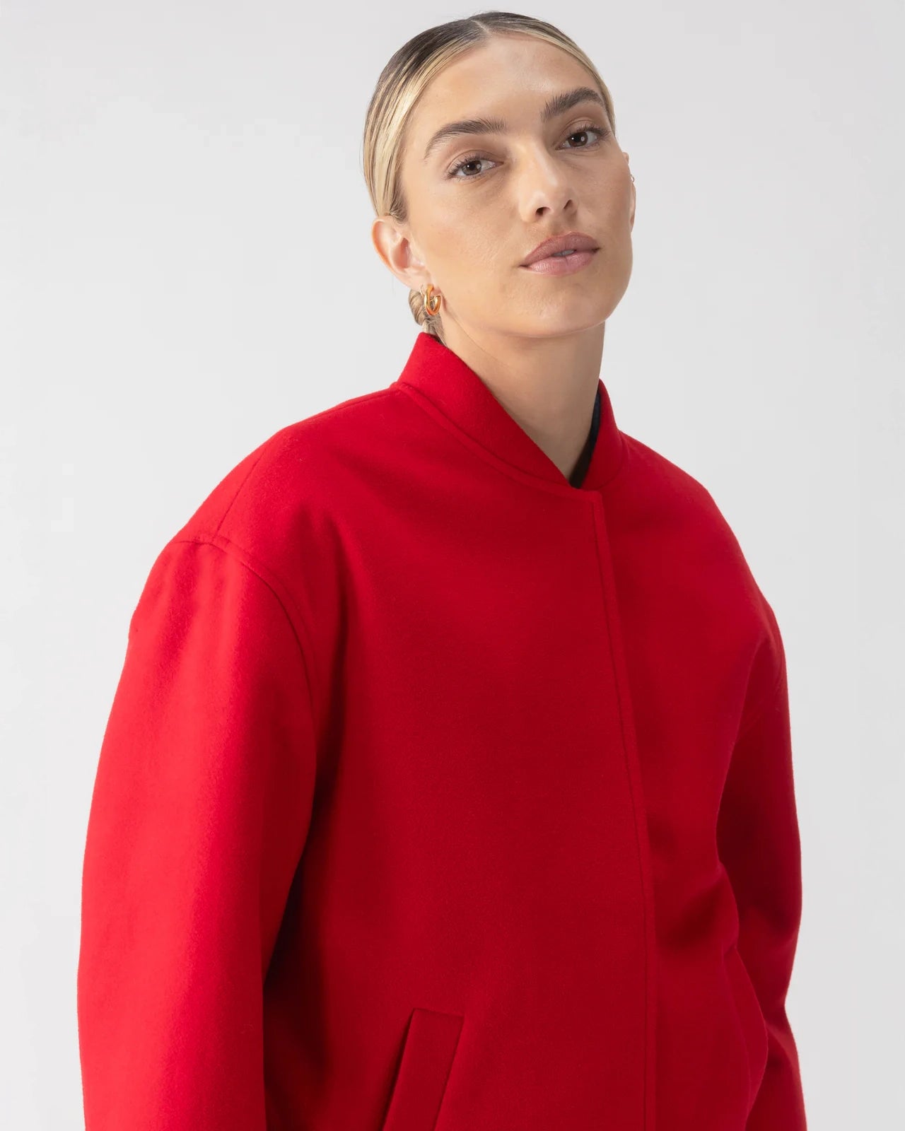 Sanctuary Modern Bomber Jacket in Red