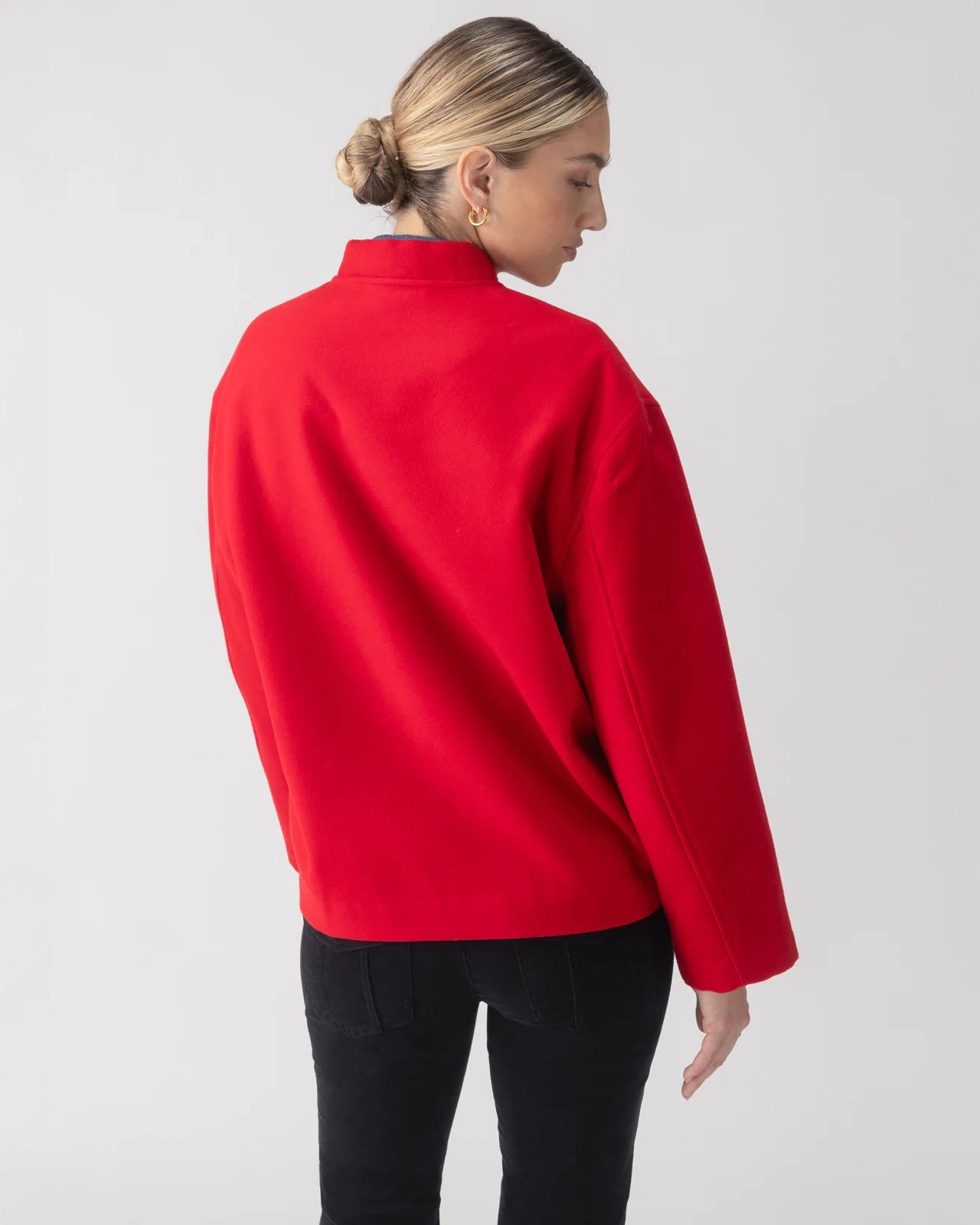 Sanctuary Modern Bomber Jacket in Red