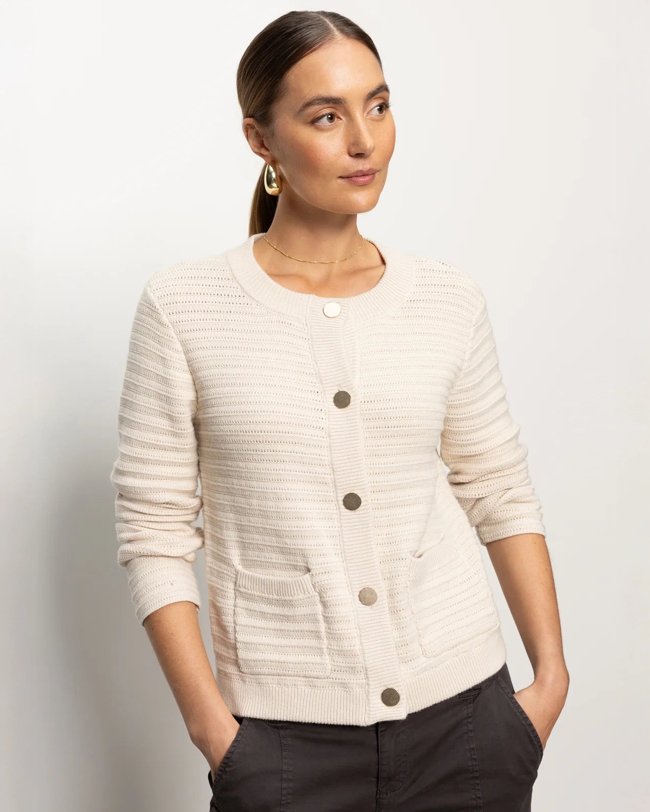 Sanctuary Pointelle Knitted Jacket