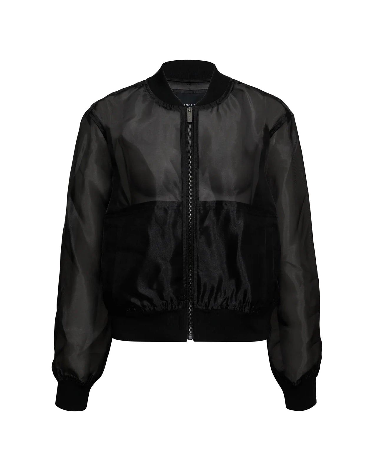 black sheer organza jacket
