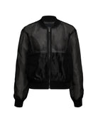 black sheer organza jacket