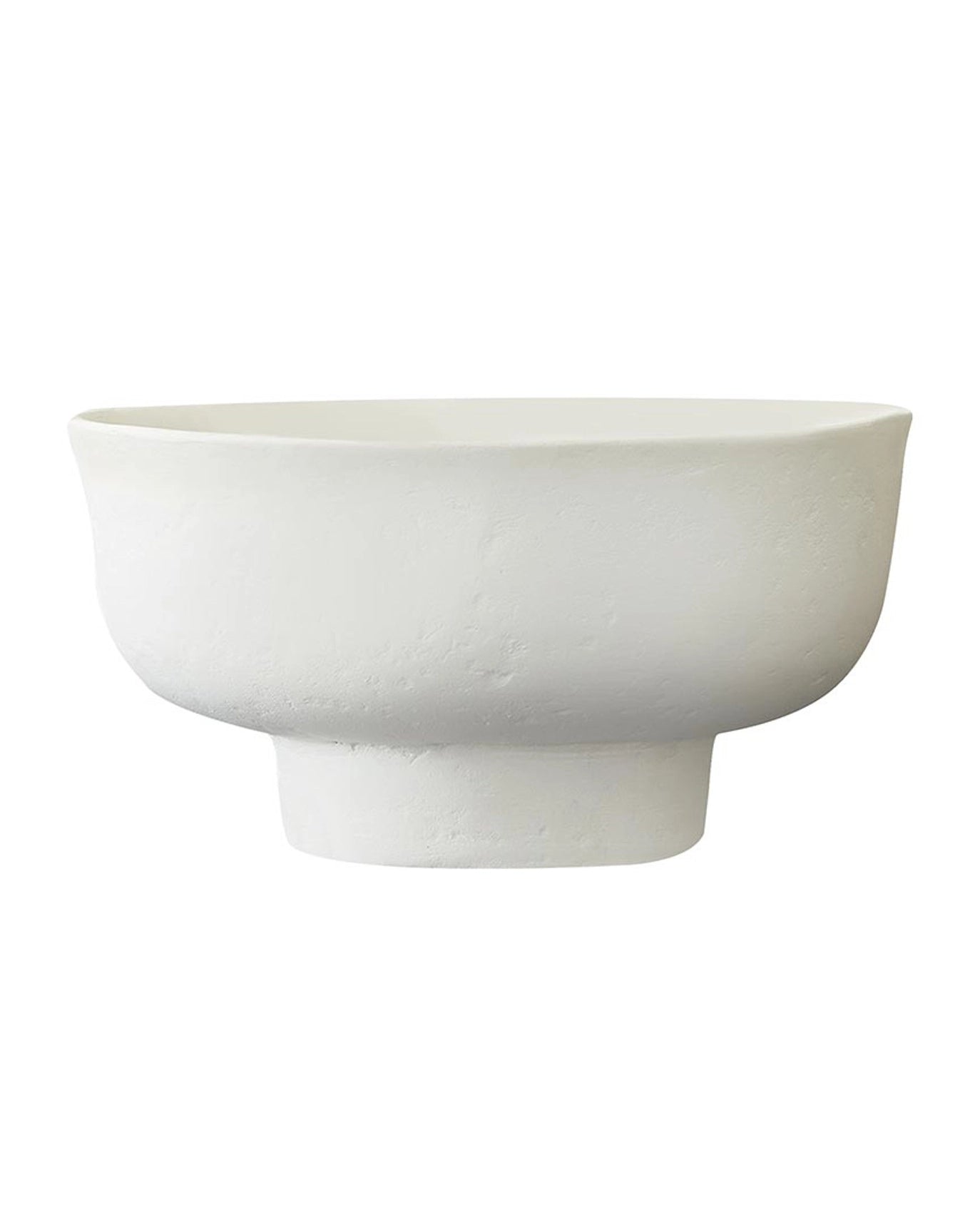 Santa Barbara Design Paper Mache Large White Bowl