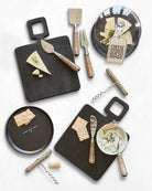 Photo of cheese plates and board with melamime plates
