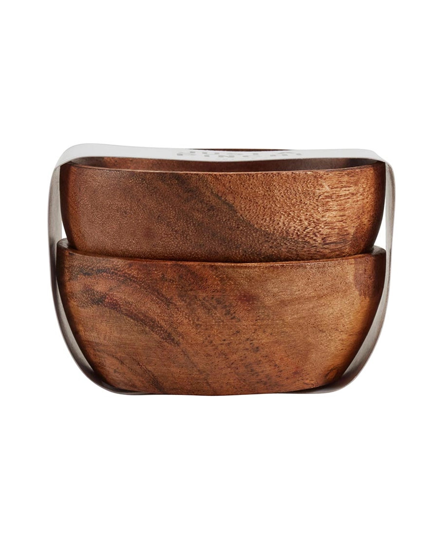 set of two pinch bowls made out of wood hostess gifts