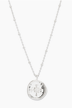 Load image into Gallery viewer, Compass Coin Necklace Silver

