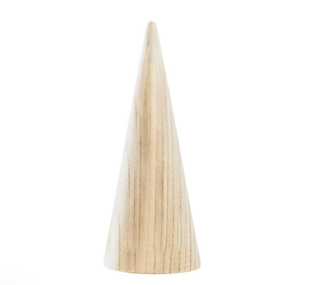 Natural Wood Cone Tree - Large