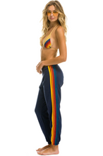 Load image into Gallery viewer, 5 Stripe Sweatpants | Navy
