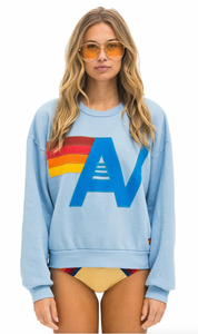 Logo Stitch Crew Sweatshirt Relaxed ICE