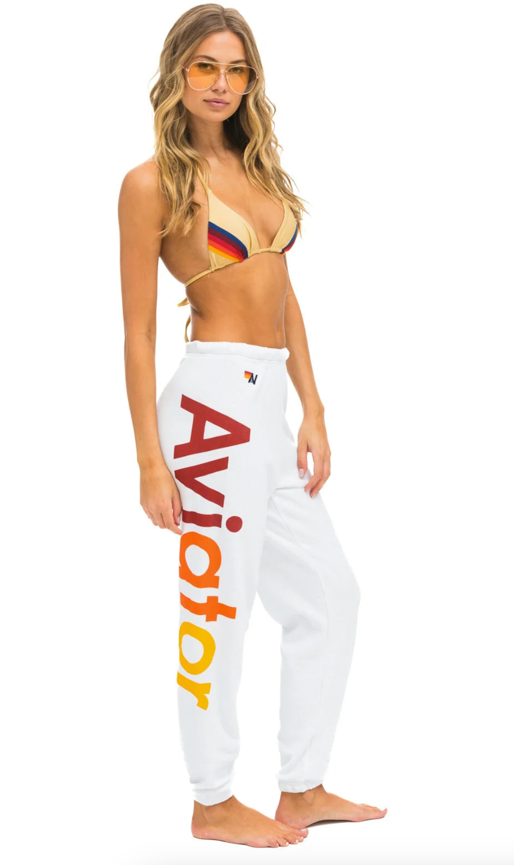 Aviator Nation 2 Sweatpants WHITE