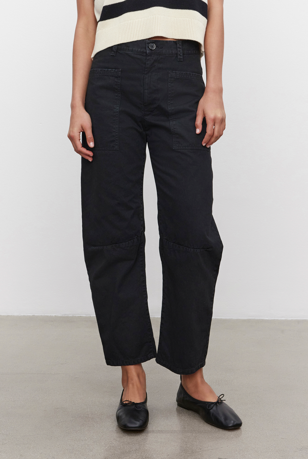 brylie twill pant- ASH