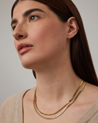 double gold chain necklace 