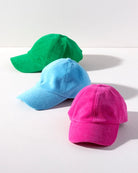 Shiraleah Sol Terry Baseball Cap in Turquoise