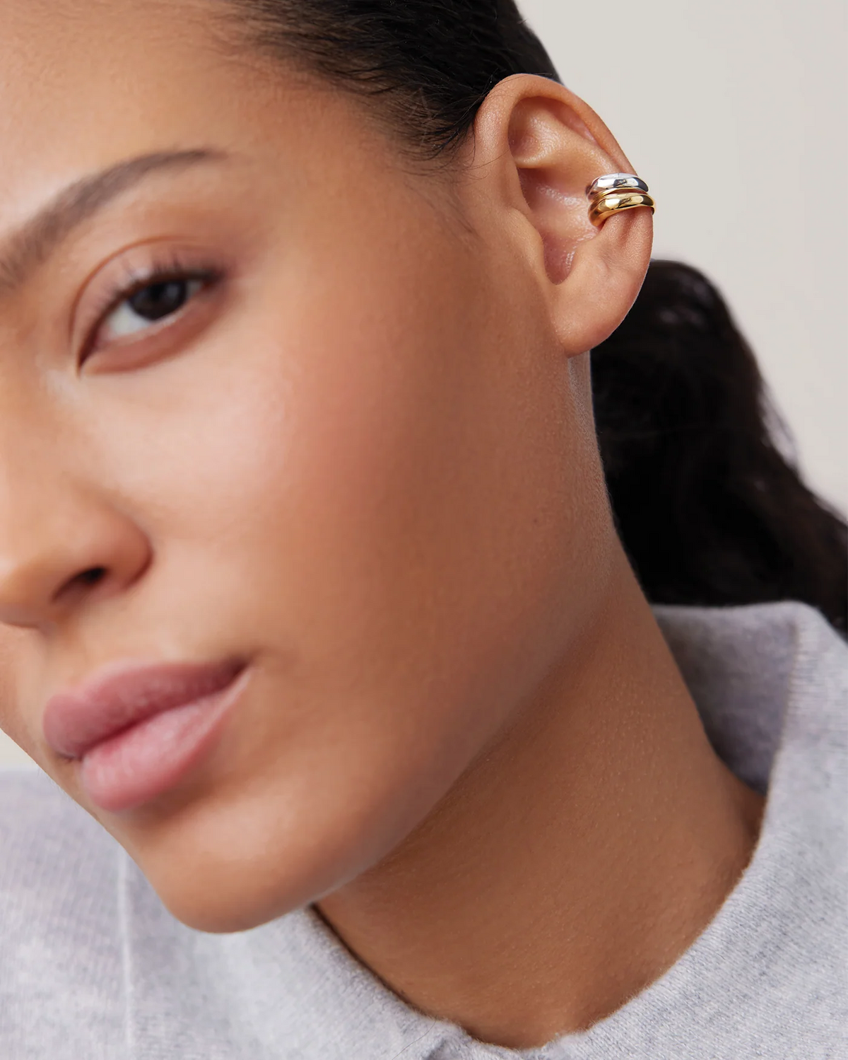 two toned ear cuffs