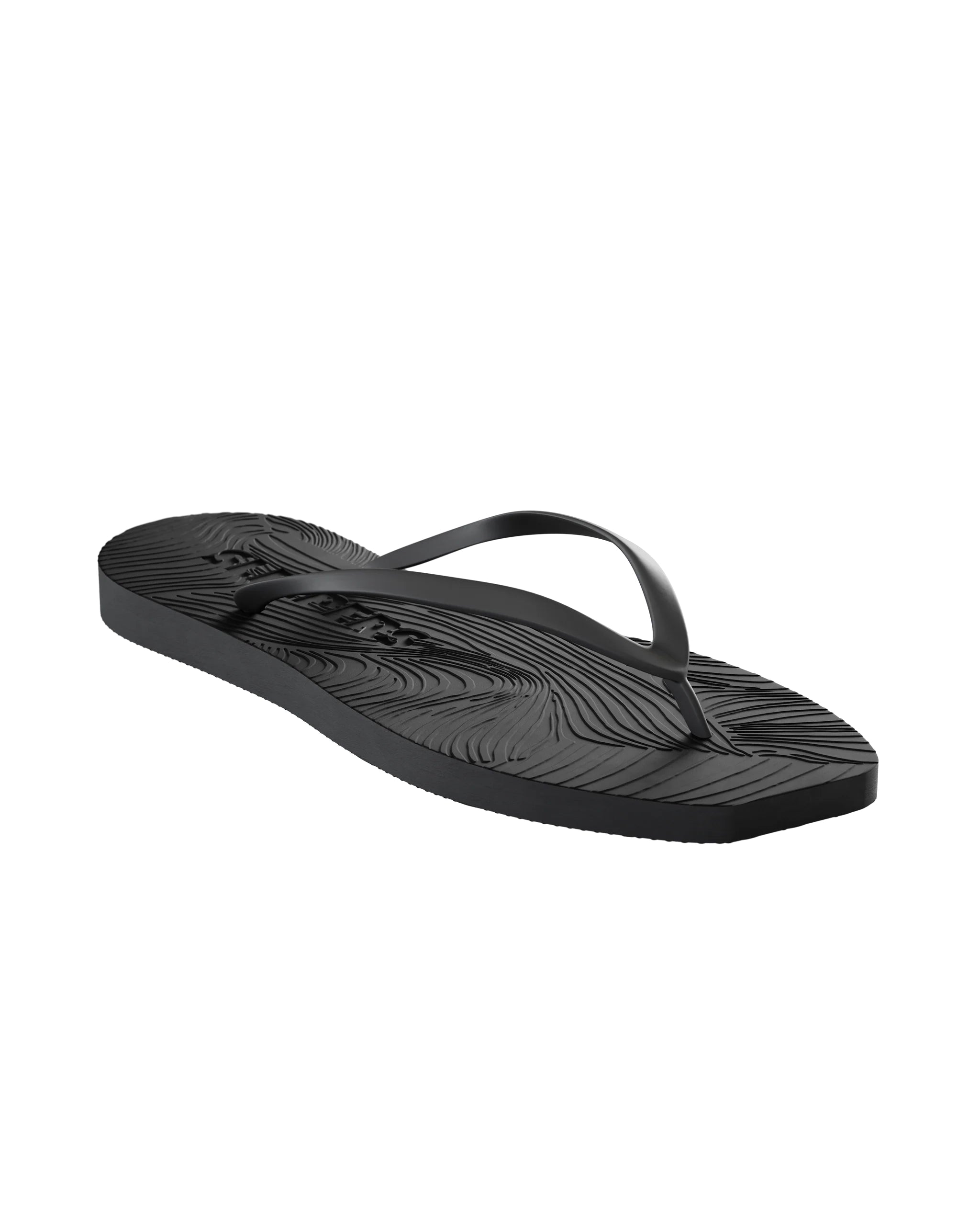 Pair of black flip-flop sandals by Sleepers