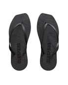 Pair of black flip-flop sandals by Sleepers