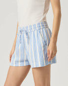 Striped Blue and White Drawstring Shorts by Splendid