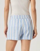 Striped Blue and White Drawstring Shorts by Splendid