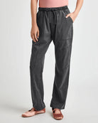 Splendid Shay Twill Pants in Lead Grey