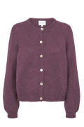 purple cardigan 