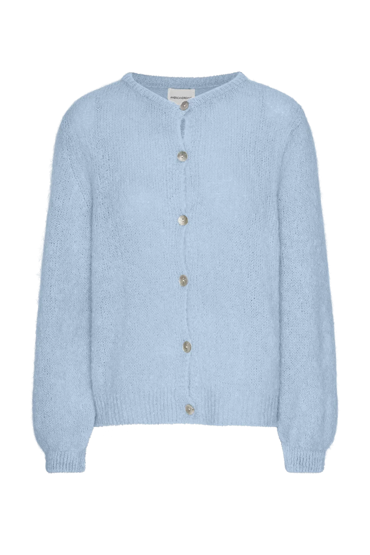 light blue cardigan