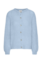 light blue cardigan