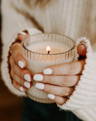 Sweet Water Decor Ribbed Candle Cashmere Vanilla