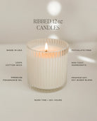 Sweet Water Decor Ribbed Candle Wildflowers Salt