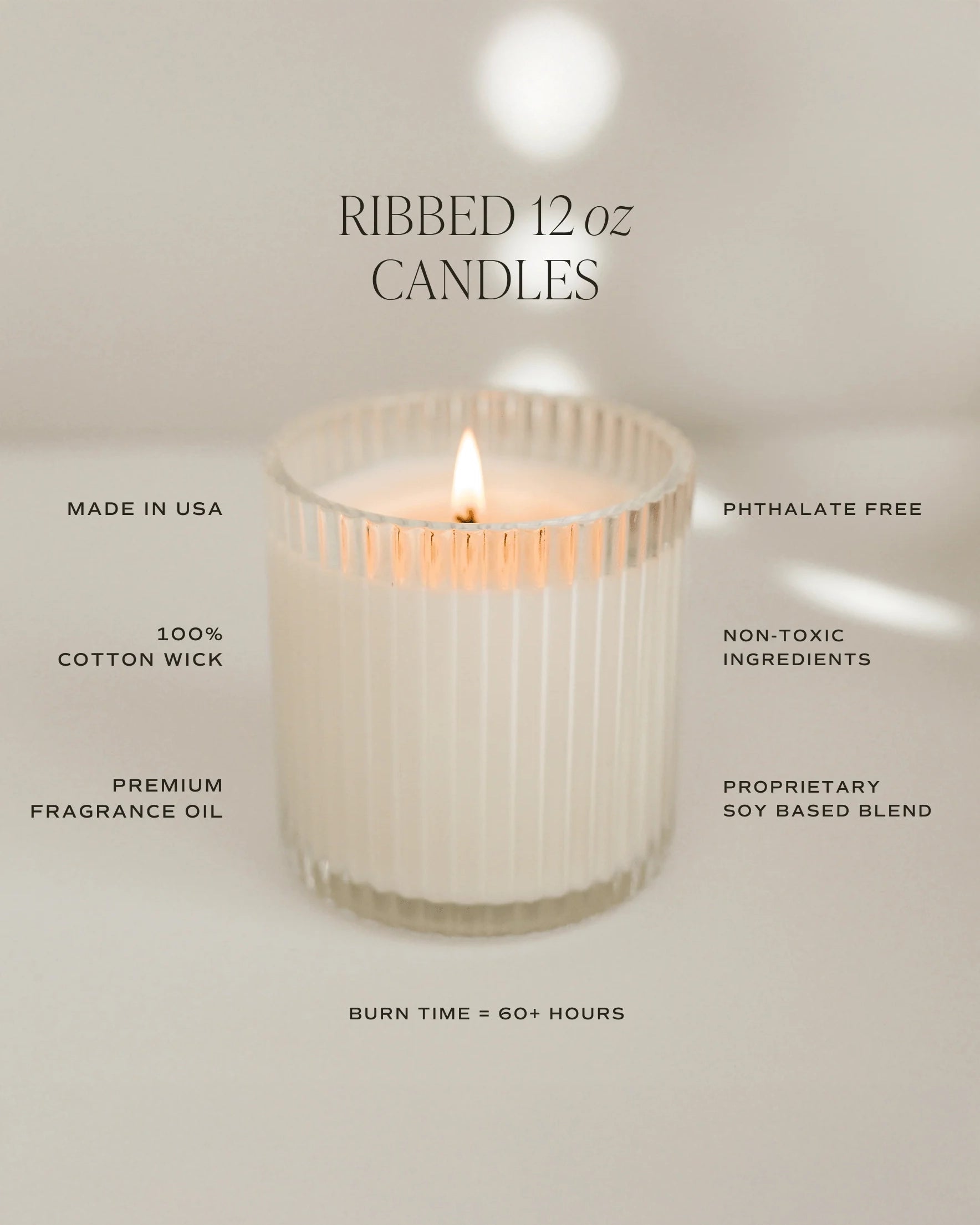 Sweet Water Decor Ribbed Candle Wildflowers Salt