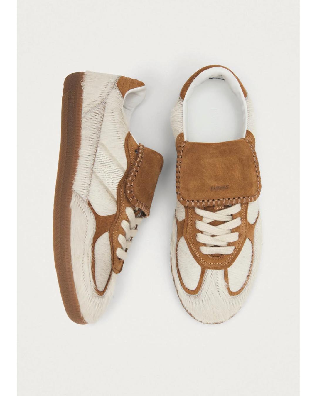 tan and beige sneakers