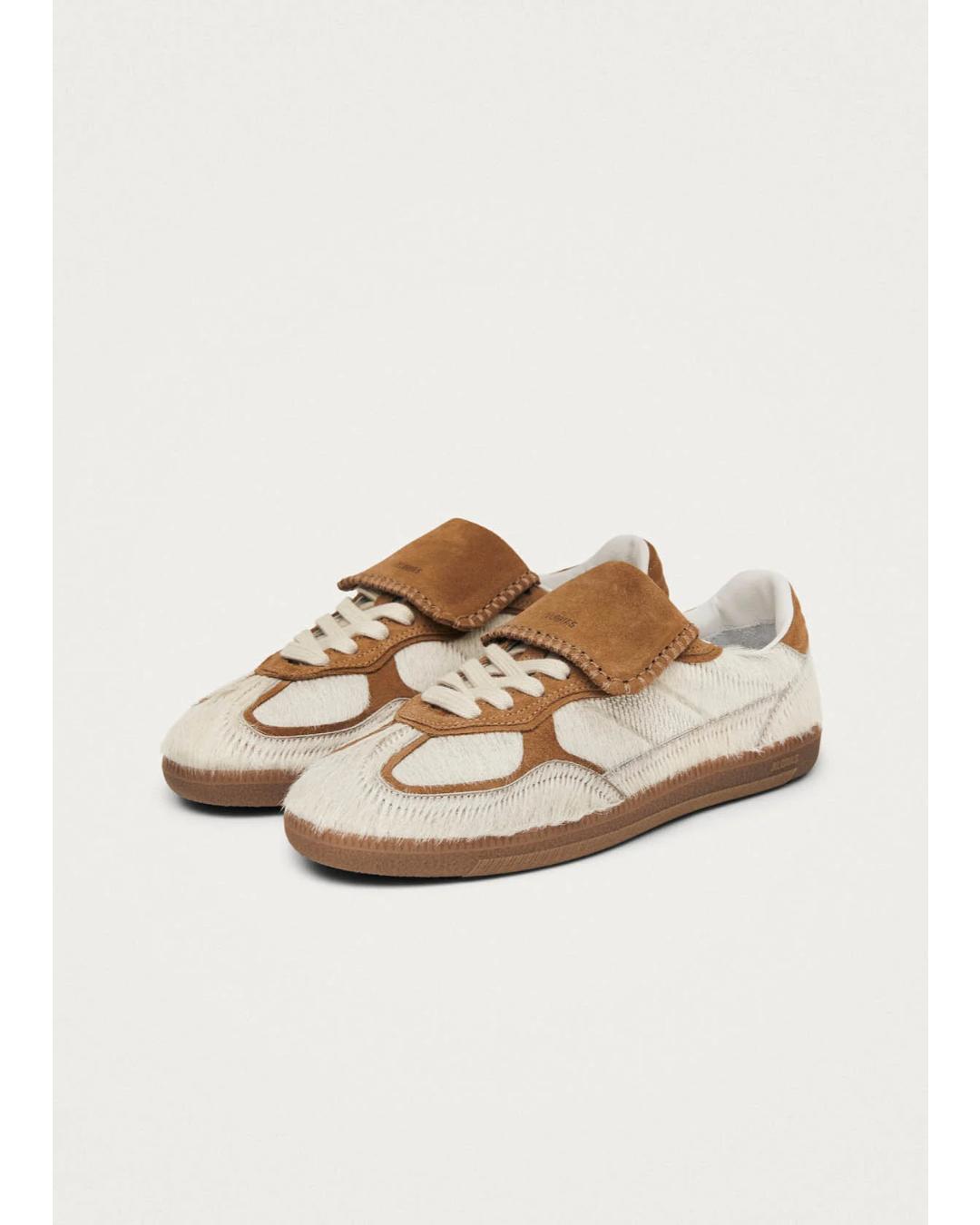 tan and beige sneakers