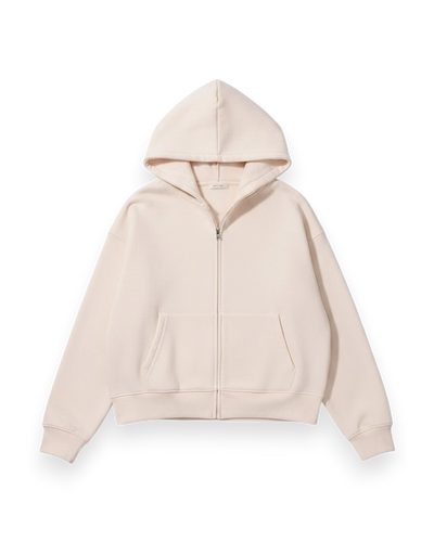 CloudSoft Zip Up Hoodie | Bone