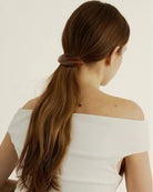 brown ponytail barrette