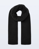 a large cashmere wrap scarf in black