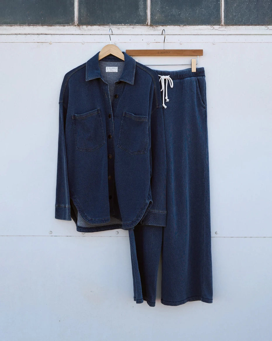 Navy blue shirt and pants