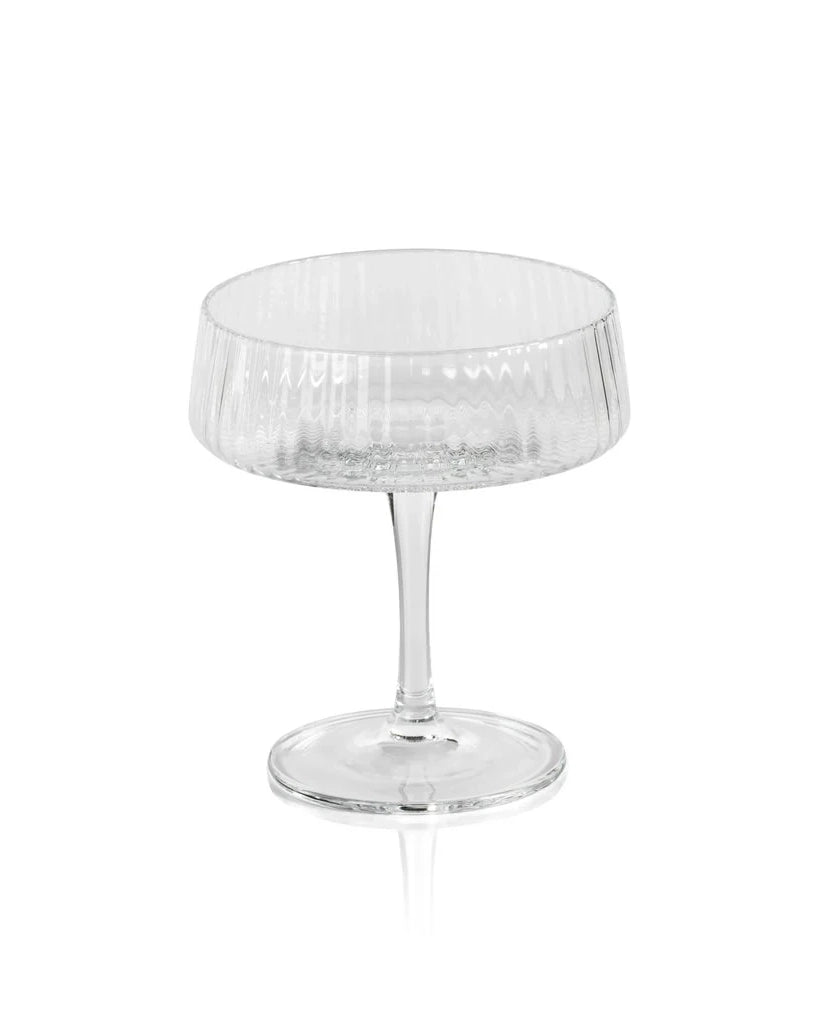 Zadox Bandol Textured Fluted Martini Glass