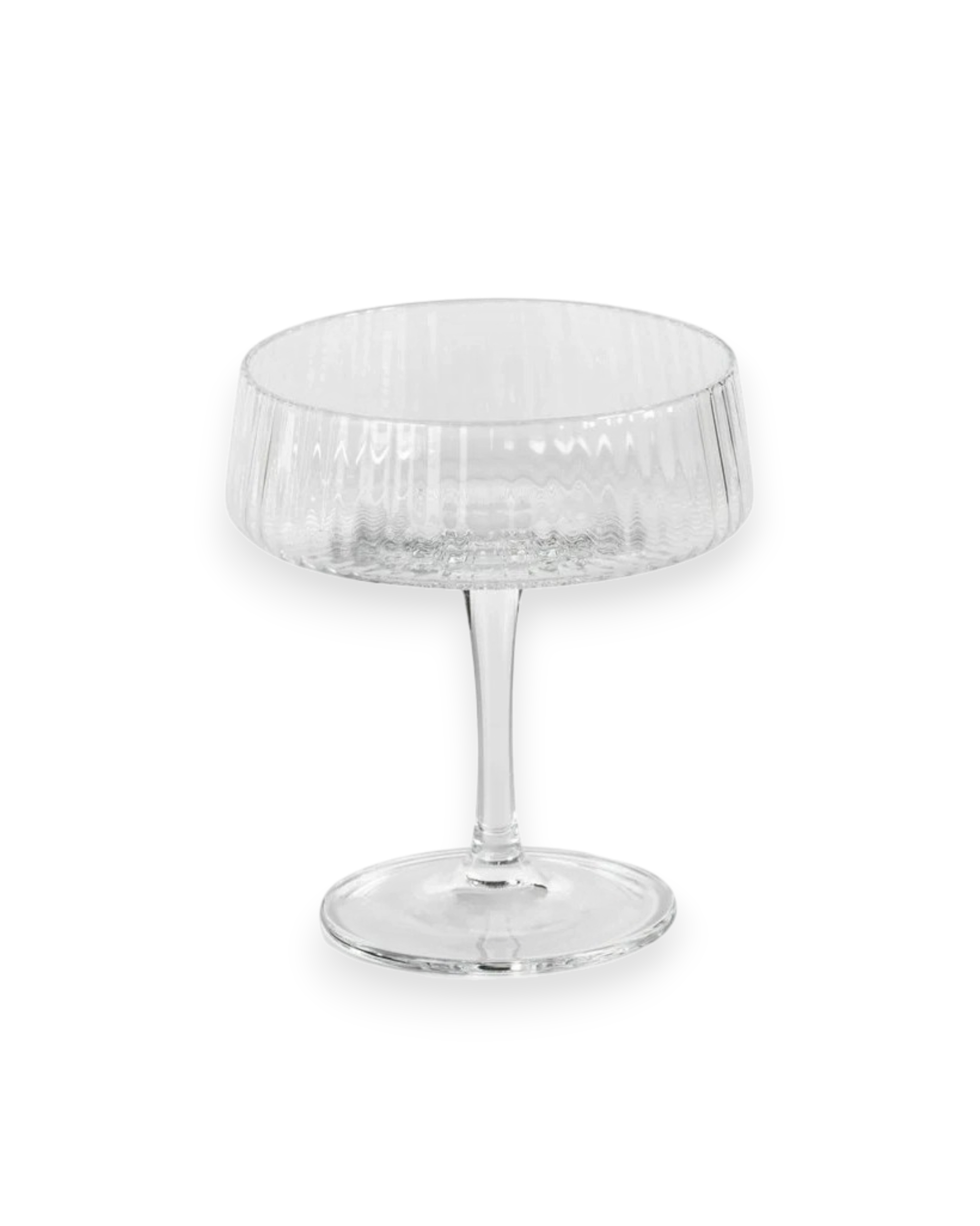Zadox Bandol Textured Fluted Martini Glass
