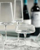 Zadox Bandol Textured Fluted Martini Glass